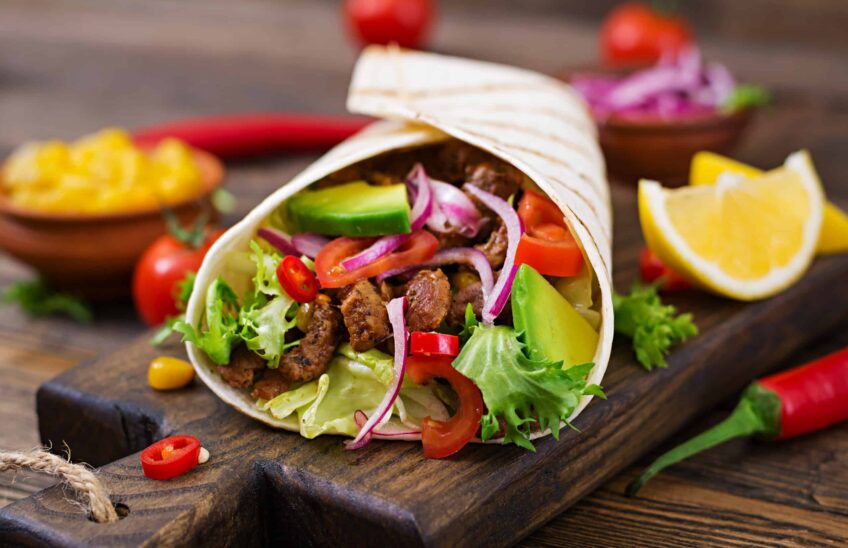 mexican tacos with beef